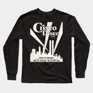 Defunct Crisco Disco 70s 80s Gay Nightclub NYC Long Sleeve T-Shirt